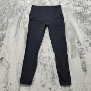 HeyNuts Leggings Womens M 8/10 Black High Rise Tummy Control Crop Capri Yoga Gym